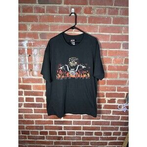 Vintage Y2k 2005 Harley Davidson Hawg Wild Biker Shirt Juneau, Alaska Adult XL
